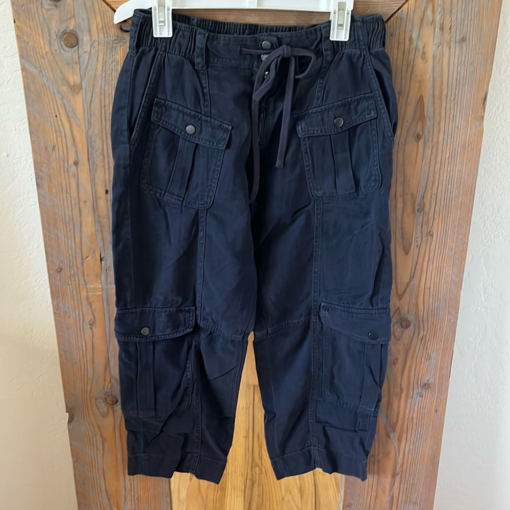 Zara dark blue pocket pants. Size M